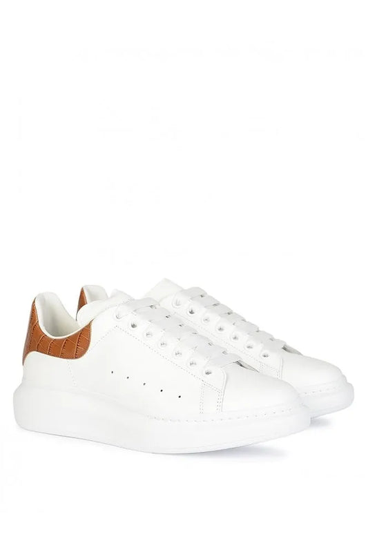 ALEXANDER MCQUEEN Zapatillas con parte trasera de cocodrilo
