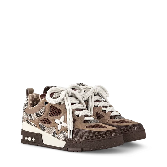 Louis Vuitton Skate Sneaker Brown Snakeskin