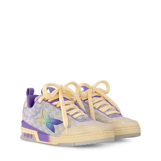 Louis Vuitton LV Skate Cuadros Púrpura/Blanco – Edición Exclusiva | Envío DHL Internacional