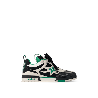 Zapatillas de skate Louis Vuitton LV Negro azu, rosa, verde. Hombre y dama